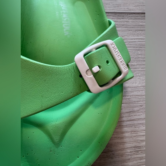 Birkenstock Madrid Eva Sandals Women Sz 9 / 39 Bright Green Brach Water Vacation - Picture 9 of 10